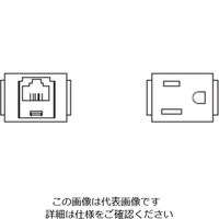 TERADA 器具ブロック（接地2P 15A 125V×1 / 6極6芯モジュラジャック×1）