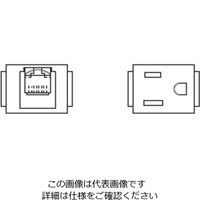 TERADA 器具ブロック（接地2P 15A 125V×1 / CAT6モジュラジャック×1）