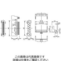 IDEC 抜け防止および逆挿入防止対応コネクタ ソルダ端子形 DD9ZーCN1 1セット(5個)（直送品）