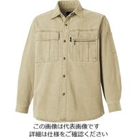 タカヤ商事 長袖シャツ ベージュ 5L GC-2002-4-5L 1枚（直送品）