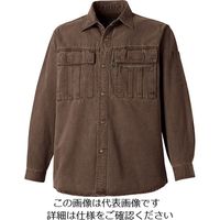 タカヤ商事 長袖シャツ モカブラウン L GC-2002-46-L 1枚（直送品）