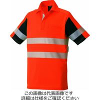タカヤ商事 高視認性安全半袖ポロ オレンジ TU-NP22-31