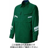 タカヤ商事 長袖シャツ（オールシーズン薄地） グリーン 4L TU-N003-2-4L 1枚（直送品）