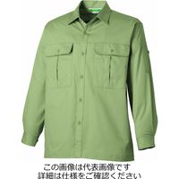 タカヤ商事 長袖シャツ(ロールアップ)(オールシーズン) アースグリーン LL KC-8810-8-LL 1枚（直送品）