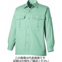 タカヤ商事 長袖シャツ(ロールアップ)(オールシーズン) モスグリーン 4L KC-8810-14-4L 1枚（直送品）