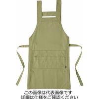 タカヤ商事 エプロン ベージュ フリーサイズ DV-G606-4 1セット(2枚)（直送品）
