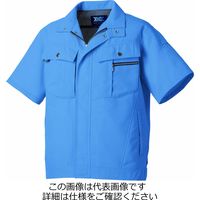 タカヤ商事 半袖ブルゾン ライトブルー M TU-9801-6-M 1枚（直送品）