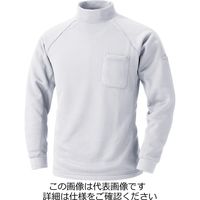 村上被服 裏フリースハイネックシャツ ホワイト 4L 233-17-4L 1セット(3枚)（直送品）