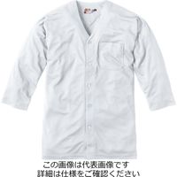 村上被服 鯉口シャツ ホワイト 4L 261-17-4L 1セット(3枚)（直送品）