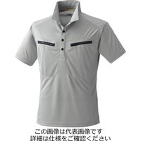 村上被服 ミニ襟半袖ポロシャツ 杢グレー L 290-47-L 1セット(3枚)（直送品）
