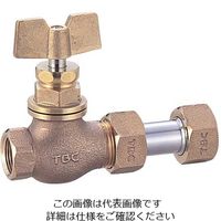 タブチ 止水栓 メータ直結伸縮止水栓 メネジ 蝶形ハンドル SGEB-25 1セット(20個)（直送品）