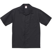 キャブ Ｔ／Ｃ オープンカラーシャツ メンズ S ブラック 175901 1着（直送品）
