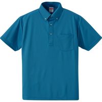 キャブ ４．１オンス ドライアスレチックポロシャツ（ボタンダウン・ポケット付） ターコイズブルー CAB 592101 538 XS（直送品）