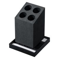 karari（カラリ） 珪藻土 アンブレラスタンド 4本用斜め ブラック 傘立て 1個 アネスティカンパニー