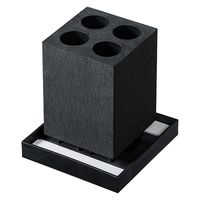 karari（カラリ） 珪藻土 アンブレラスタンド 4本用ストレート ブラック 傘立て 1個 アネスティカンパニー