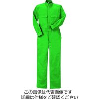 クレヒフク 綿100％ジャンプスーツ グリーン 6L 111-50-6L 1枚（直送品）