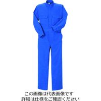 クレヒフク 綿100％ジャンプスーツ ブルー 3L 111-30-3L 1枚（直送品）