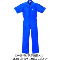クレヒフク 綿100％半袖ツナギ服 ブルー 3L 1950-30-3L 1枚（直送品）