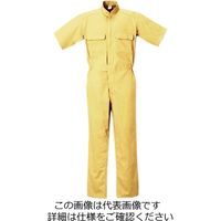 クレヒフク 綿100％半袖ジャンプスーツ カラシ 6L 111H-73-6L 1枚（直送品）