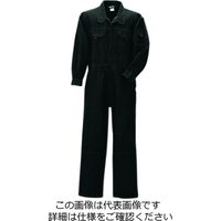 クレヒフク 綿100％ヘリンボーンツナギ服 ブラック 3L 115-29-3L 1枚（直送品）