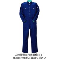 クレヒフク 綿100％ジャンプスーツ ネイビー 4L 1210-31-4L 1枚（直送品）