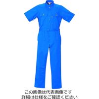 クレヒフク 綿100％半袖ジャンプスーツ ブルー M 1700-30-M 1枚（直送品）