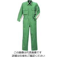 クレヒフク 綿100％ツートンツナギ服 オリーブ 5L 223-62-5L 1枚（直送品）