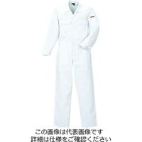 クレヒフク 綿100％ツナギ服 ホワイト LL 740-40-LL 1枚（直送品）