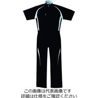 クレヒフク スポーツ夏半袖ツナギ服 ブラック M 708-29-M 1枚（直送品）