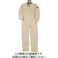 クレヒフク 綿100％チノツナギ服 カーキ 5L 2520-11-5L 1枚（直送品）