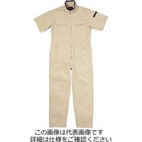 クレヒフク 綿100％半袖チノツナギ服 カーキ M 2530-11-M 1枚（直送品）