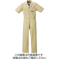 クレヒフク 半袖ツナギ服 カーキ 3L 608-11-3L 1枚（直送品）