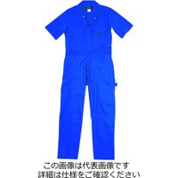 クレヒフク 半袖ツナギ服 ブルー 4L 608-30-4L 1枚（直送品）