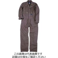 クレヒフク 綿100％ヘリンボーンツナギ服 ブラウン M 629-60-M 1枚（直送品）