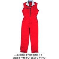 クレヒフク ノースリーブツナギ服 レッド L 6602-80-L 1枚（直送品）
