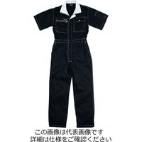 クレヒフク 半袖ツナギ服 ブラック 5L 6603-29-5L 1枚（直送品）