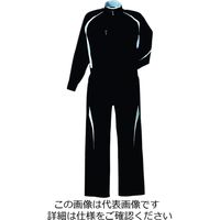 クレヒフク スポーツ夏長袖ツナギ服 ブラック 4L 709-29-4L 1枚（直送品）