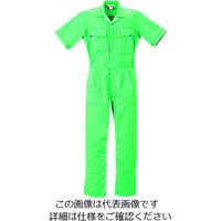 クレヒフク 綿100％半袖ジャンプスーツ モスグリーン 5L 810-51-5L 1枚（直送品）