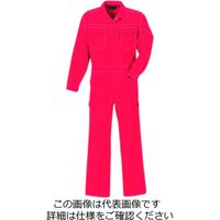 クレヒフク 綿100％ピットスーツ レッド 4L KR204-80-4L 1枚（直送品）