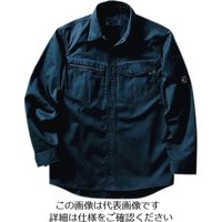 クレヒフク ストレッチシャツ ネイビー 4L K514-31-4L 1枚（直送品）