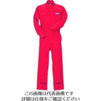 クレヒフク 綿100％ピットスーツ レッド S KR3-80-S 1枚（直送品）