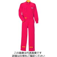 クレヒフク 綿100％ピットスーツ レッド 3L KR4-80-3L 1枚（直送品）