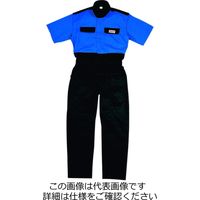 クレヒフク 綿100％半袖ピットスーツ ブルー 3L KR603-30-3L 1枚（直送品）