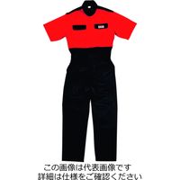 クレヒフク 綿100％半袖ピットスーツ レッド 5L KR603-80-5L 1枚（直送品）