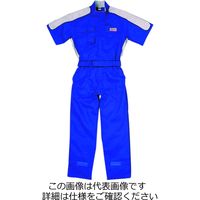 クレヒフク 綿100％半袖ピットスーツ ブルー 4L KR703-30-4L 1枚（直送品）