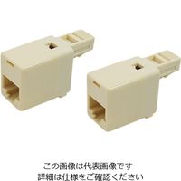 ジェフコム 電話線アダプター LNCーTELーA LNC-TEL-A 1袋(2個)（直送品）