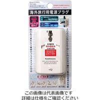カシムラ 海外旅行用 2口電源プラグ A/C/O/SE/BFタイプ USB2.1A TI-165 1個（直送品）