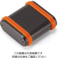 タカチ電機工業 MXB型シリコンバンド付アルミモバイルケース MXB2-4-10BO 1セット(3台)（直送品）