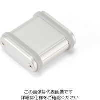 タカチ電機工業 MXB型シリコンバンド付アルミモバイルケース MXB2-4-10SL 1セット(3台)（直送品）