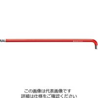 ピービ―スイスツールズ レインボーシリーズ マルチアングルタイプ ボール付ロング六角棒レンチ L型 6mm 2222.L6RE 1本（直送品）